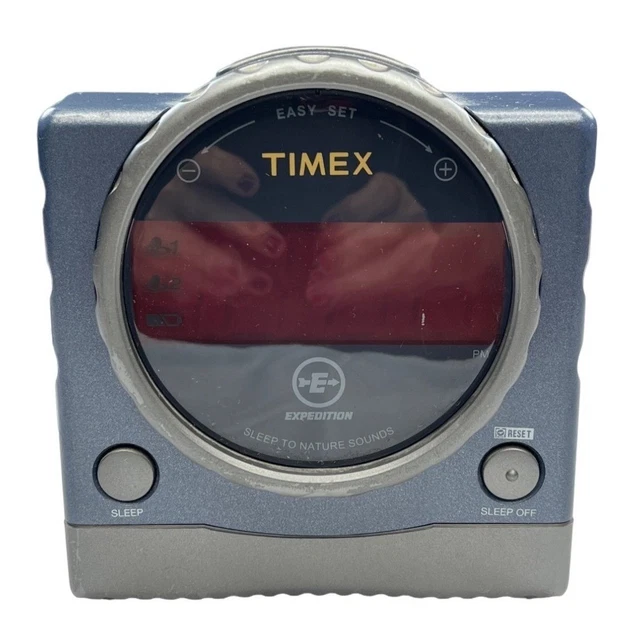 TIMEX EXPEDITION ALARM Clock T155L Dual Alarms Sleep to Nature Sound