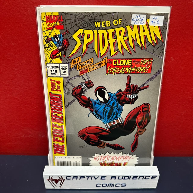 Web of Spider-Man, Vol. 1 #118 - 1st Scarlet Spider - VF