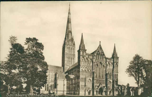 Salisbury Cathedral Neu mit Etikett Friths Serie 19742 vor 1918
