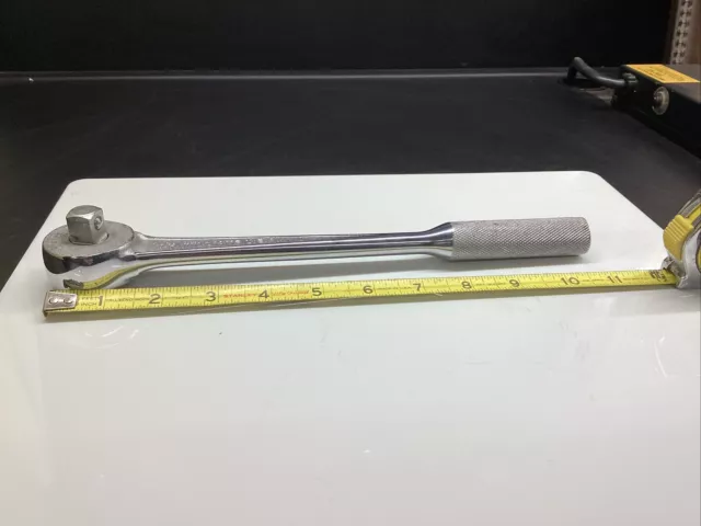 Vintage J. H. Williams 1/2 Inch Drive Ratchet S 52 Super Ratchet 11 Inches Long