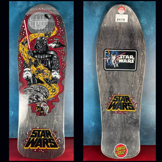 Santa Cruz Star Wars Darth Vader Neptune Black Skateboard Deck 2015 Sealed