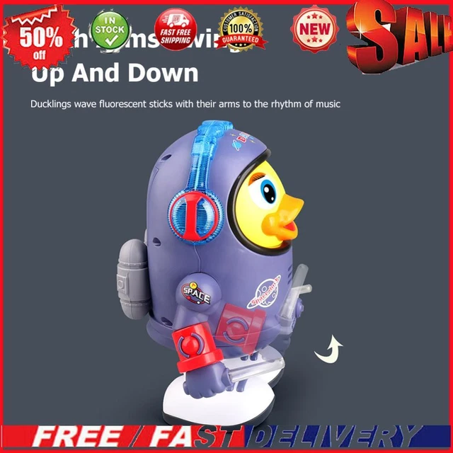 Electric Noisy Duck Toys Movable with Music Light for Children Birthday Gift