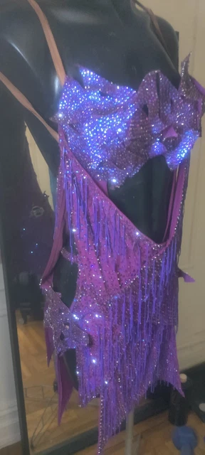 Purple Latin Dance Dress