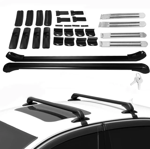 CAR SUV ALUMINUM Roof Rail Luggage Rack Baggage Carrier Cross w