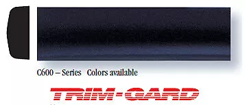 All Black 9/16" x 16' Universal SMOOTH Trim-Gard Stick On Body Side Molding