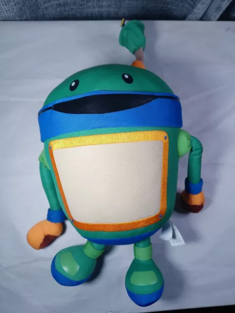 Team Umizoomi Poseable BOT Stuffed Plush, Nickelodeon Nick Jr - Green Robot 14in