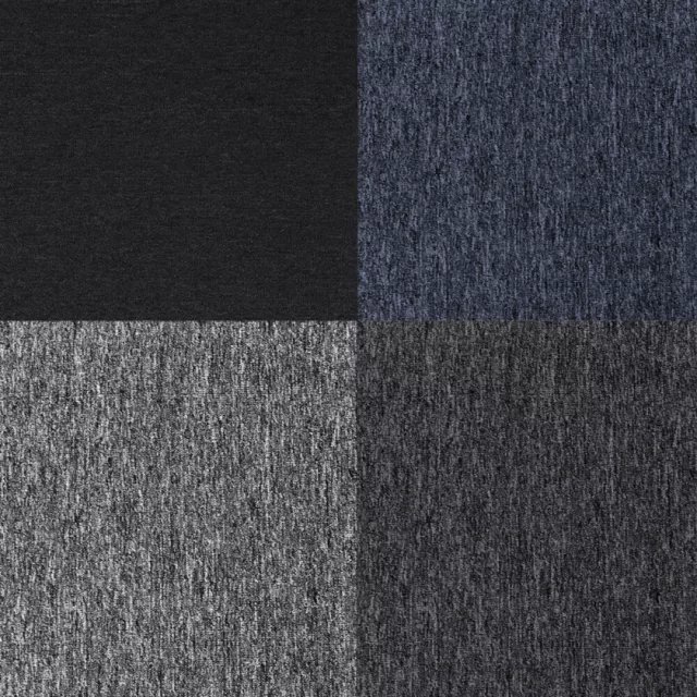 20 x Charcoal Black Grey Carpet Tiles 5m2 Heavy Duty Commercial Premium Flooring