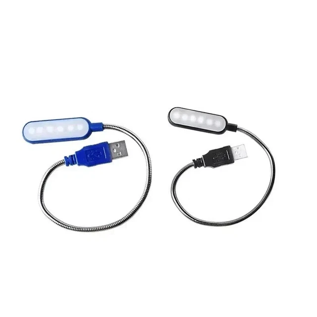 MINI USB LED Flexible Portable Light Lamp Bendable For PC Laptop Power ...