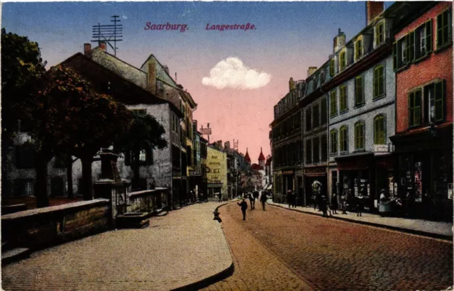 CPA AK SARREBOURG - SAARBURG i. L. - Langestrasse (387627)