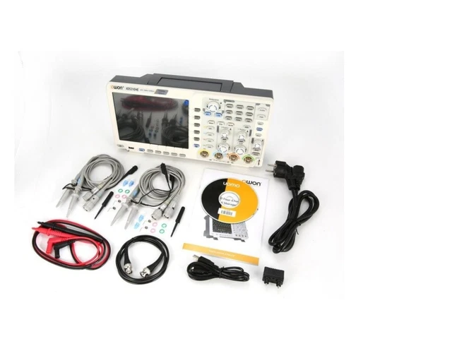 OWON XDS3104AE 100MHz 4-Channel Oscilloscope – Touchscreen, I2C/SPI/RS232/CAN Decoding – New