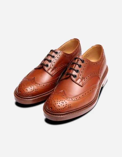 TRICKERS BOURTON BROGUE. Red!! Brand New. Uk 12. Dainite Sole 