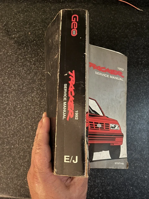 1992 GM GEO Tracker Factory Shop Service Repair Manual SKU15