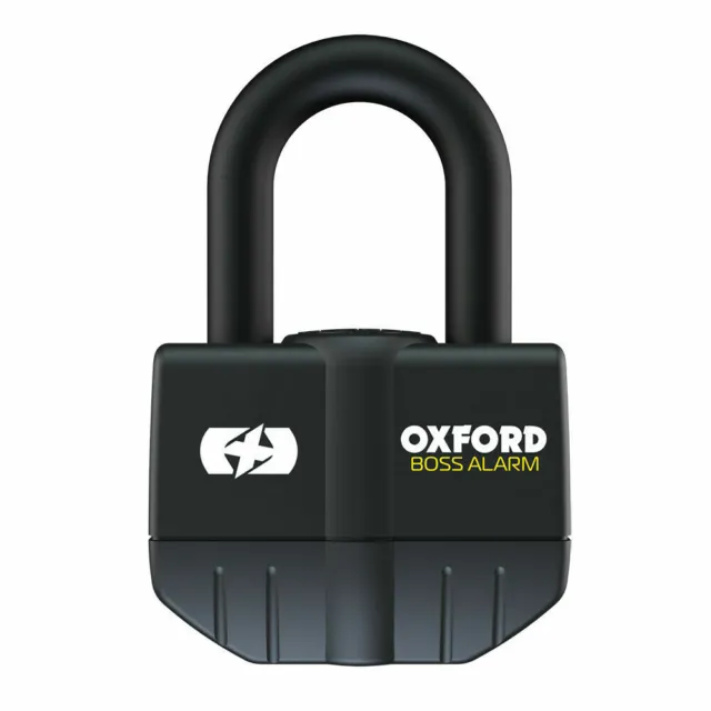 OXFORD BOSS ALARM DISC LOCK 16mm ULTRA STRONG MOTORCYCLE MOTORBIKE SOLD SECURE 2