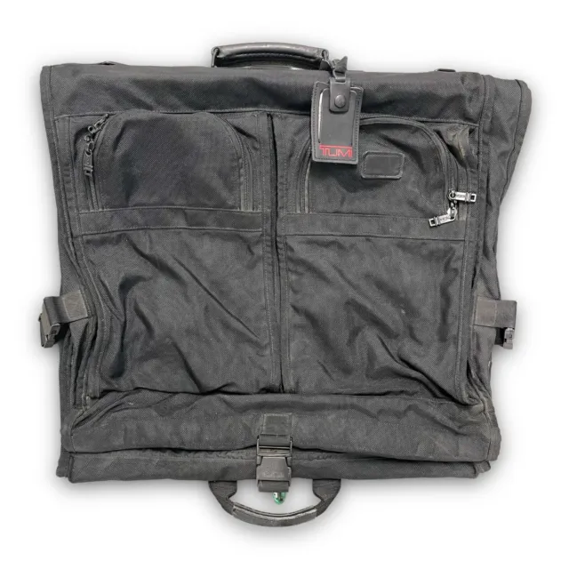 Vintage TUMI Alpha Bifold 24" Large Garment Bag Black Ballistic Nylon USA Made