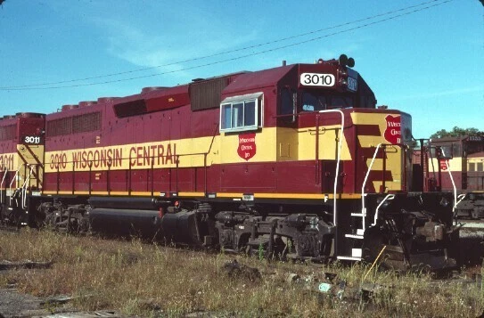 Wc 3010 Gp-40 Neenah Wi (Wisconsin Central) Original Slide 09-11-95 T15-8