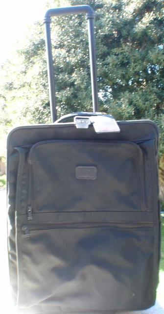 Tumi USA MADE NYLON BLACK 22" 17 x7 Telescoping Wheeled Roll Carryon Garment Bag