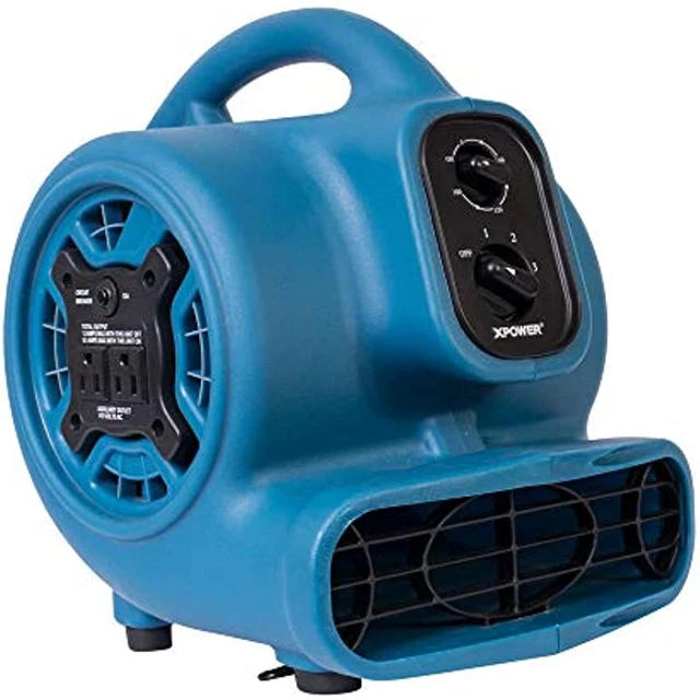 P-230AT Mini Mighty 1/4 HP 925 CFM Centrifugal Air Mover, Carpet Dryer, Home Use