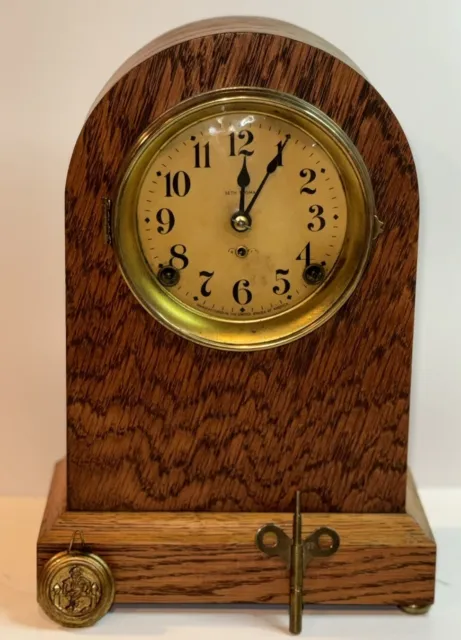 Clock Mantel Seth Thomas BeeHive Circa 1920 W/ Key & Pendulum Working