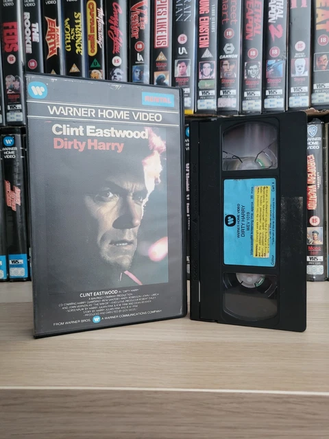 "DIRTY HARRY"ex-rental Big Box Classic 70's Clint Eastwood Rare No Mould On Tape