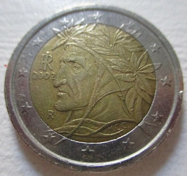 Pièce De 2 Euros Italie 2002 - Dante Alighieri, Collection