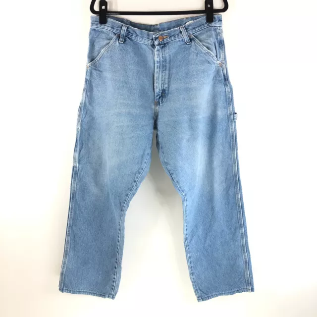 Urban Outfitters Urban Renewal Rustler Mens Jeans Carpenter Cargo 34x34 HEMMED