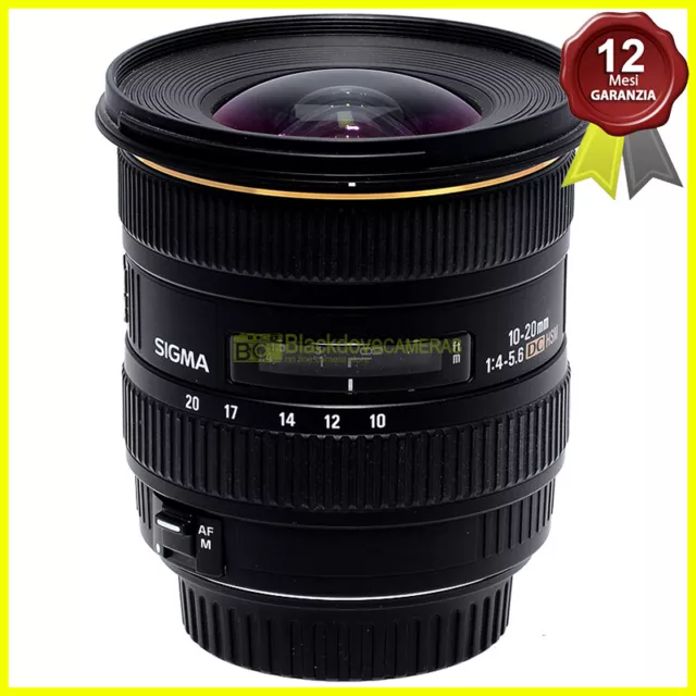 Sigma 10/20mm F4-5, 6 Dc HSM Af Objetivo Zoom para Cámaras EOS CÁMARA EF-S