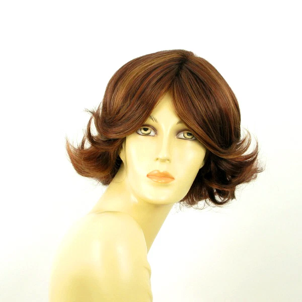 Perruque Longue Synthétique Couleur Châtain Cuivré Avec Mèches Blondes Et Rouges - Modèle BETTY 33H130, Neuve Avec étiquettes