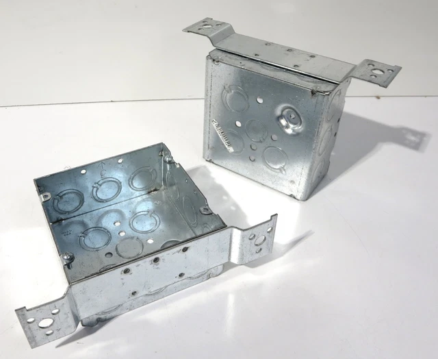 HUBBELL-RACO 254 4-11/16 in. Square Box, Welded, 2-1/8 in. Deep (LOT OF 25)