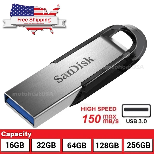 Clé USB 3-en-1 16/32/64/128 Go - Ports USB 2.0, USB-C Et OTG, Compatible Android, PC, Format FAT32