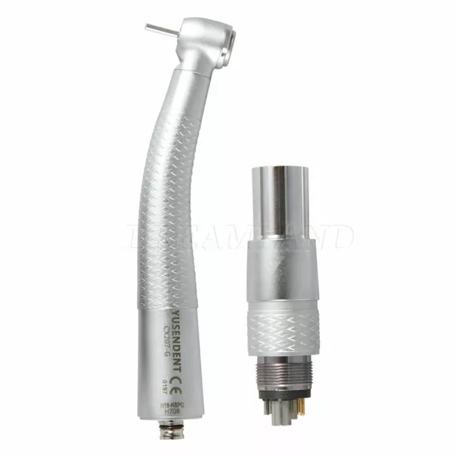 Dental Fiber Optic LED Turbine Handpiece with NSK R/F Style Quick Coupler CX-N 3