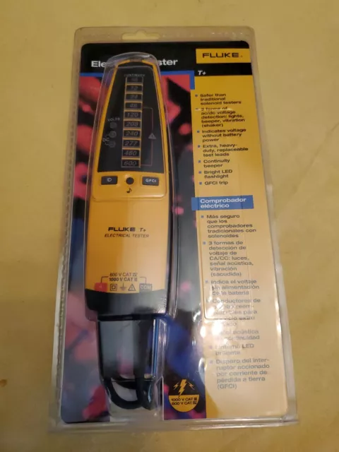 Fluke T+ Electrical Voltage Tester,600Vac,600Vdc NIB 1CWL3