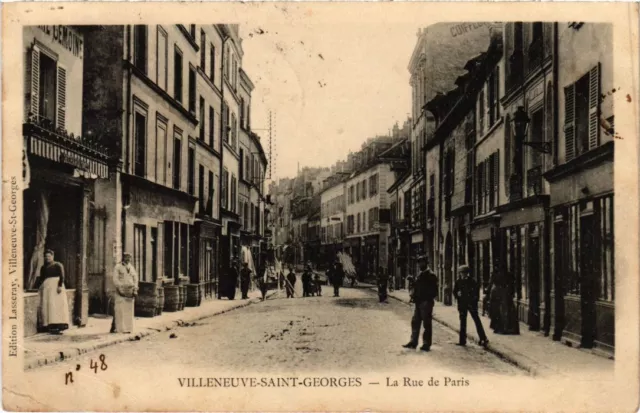 CPA AK Villeneuve St.Georges La Rue de Paris FRANCE (1282777)
