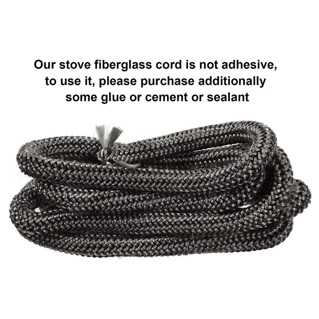 Attrezzo Stufa Corda a Legna 9.8ft Bruciatore Camini Porta Sigillatrice Fibra