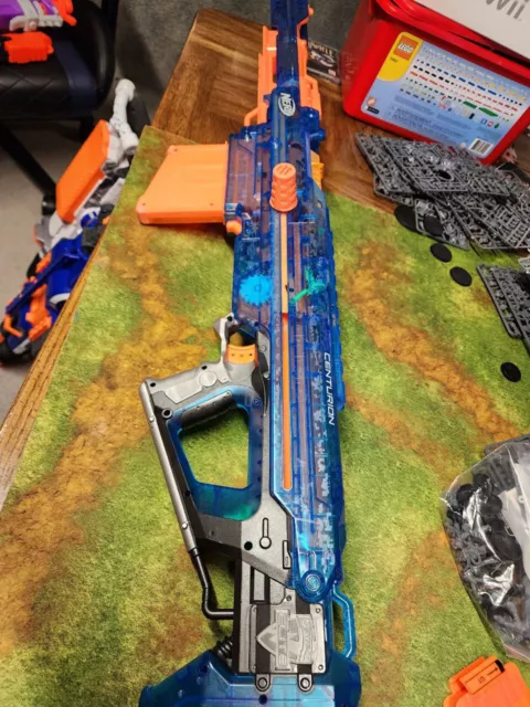 NERF MEGA CENTURION (Rare) Sonic Ice Blue Sniper Rifle N-Strike Blaster Gun  $51.04 - PicClick