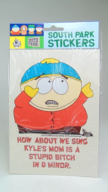 Stickers Autocollant 20Cm X 15Cm  South Park Comedy Central Vintage 2000 Cartman