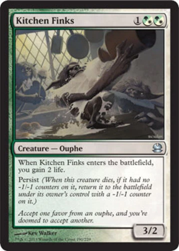 4x MTG Kitchen Finks, Light Play, English Modern Masters