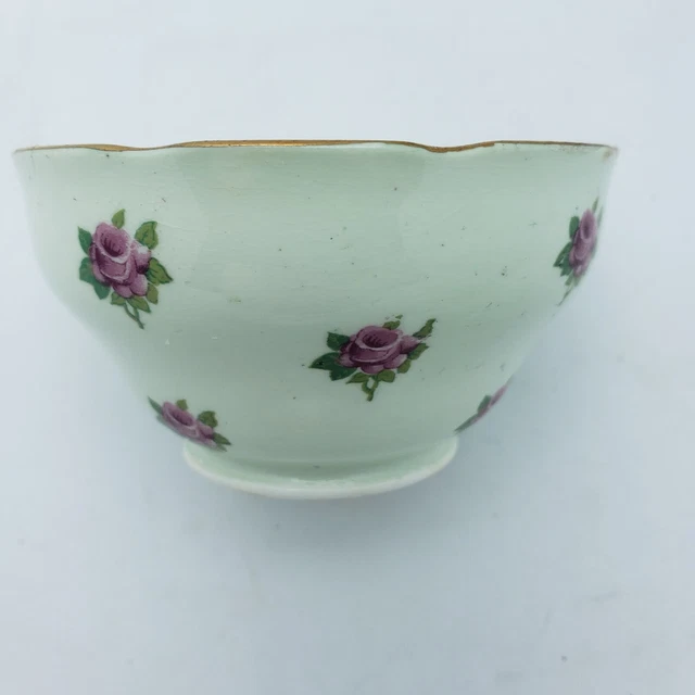 Adderley Bone China Pink Rose Buds Individual Size Open Sugar Bowl Made England