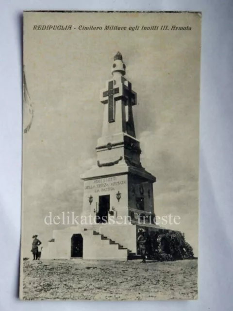 REDIPUGLIA Cimitero militare monumento Gorizia vecchia cartolina