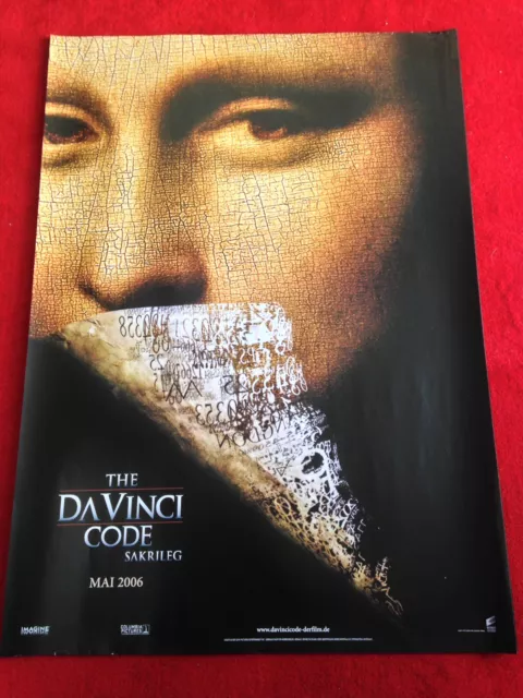 The DaVinci Code Kinoplakat Poster A1, Sakrileg, Tom Hanks, Motiv Mona Lisa