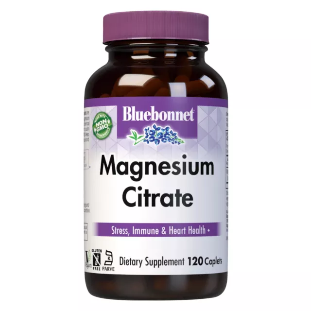 Bluebonnet Magnesium Citrate 120 Caplets