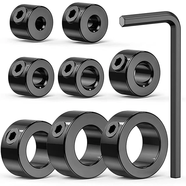Colliers D'Arrêt Pour Foret - Kit 7 Pièces (1/8" à 1/2") - Limiteur De Percage