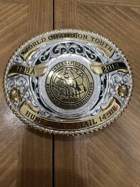 Gist Silversmith 2012 YouthIBHA Hunt Seat Trail World Champion Rodeo Belt Buckle