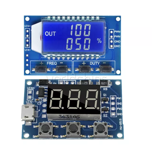 Adjustable PWM Pulse Frequency Duty Cycle Square Wave Signal Generator Module