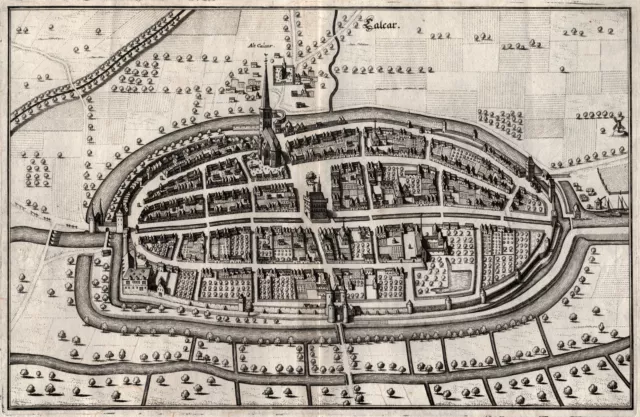 Kalkar Original Kupferstich Merian 1647