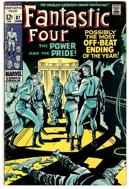 Fantastic Four  # 87 Marvel 6/69 Stan Lee & Jack Kirby Dr. Doom App. 6.0  🛻