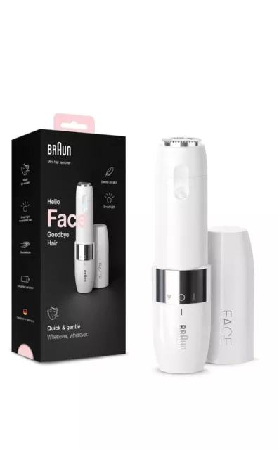 Braun Face Mini Hair Remover FS1000, Electric Facial Hair Removal for Women