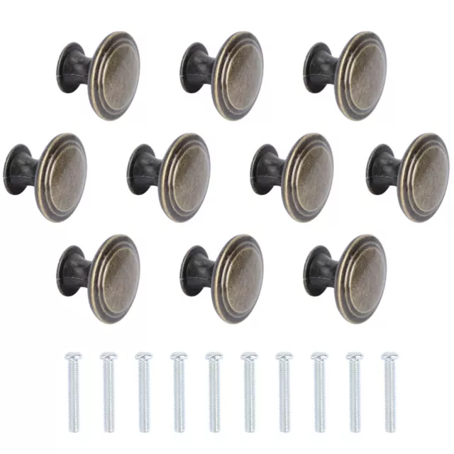 10 Pcs Handle Drawer Pulls Kitchen Door Knobs Cabinet Retro Style Cupboard