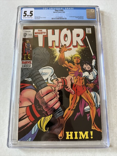 Thor #165 CGC 5.5 1st full Him/Adam Warlock 1969 Jack Kirby Marvel Silver Age