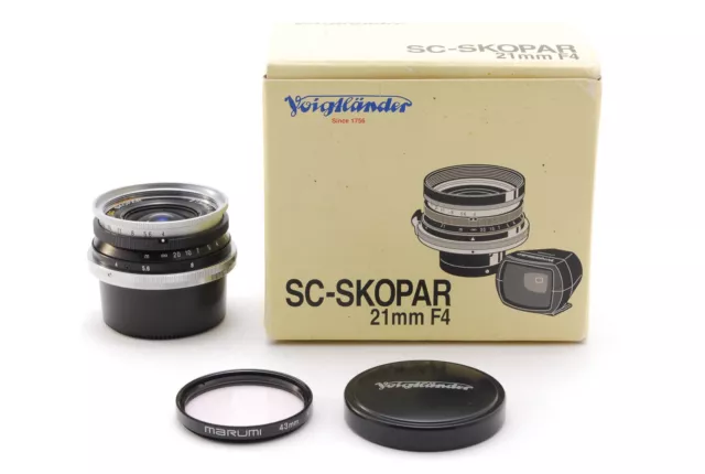 Leggere [Mint W/Scatola] Voigtlander Sc Skopar 21mm F/4 per Nikon S Mount Frm