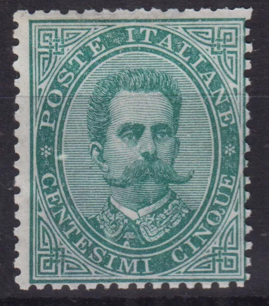 Regno D'italia 1879 Umberto I 5 Centesimi N.37 G.o Mh*